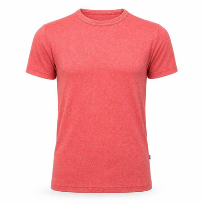 Front view of ROCKY women’s red basic t-shirt, size XS