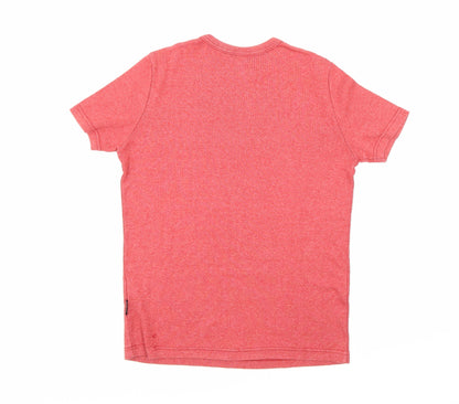 Back view of ROCKY women’s red basic t-shirt, size XS