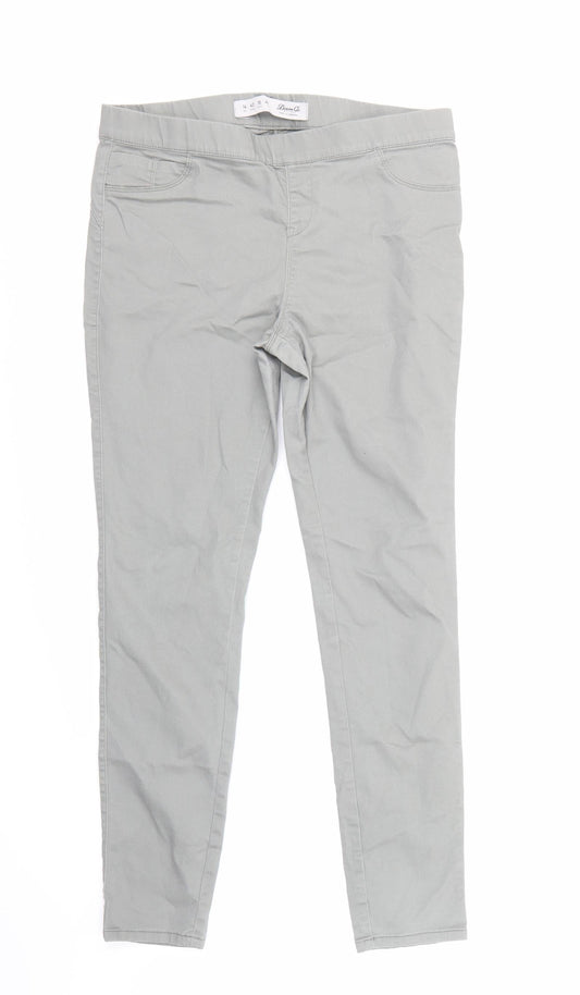 Denim Co Womens Grey  Denim Jegging Trousers Size 14 L28 in