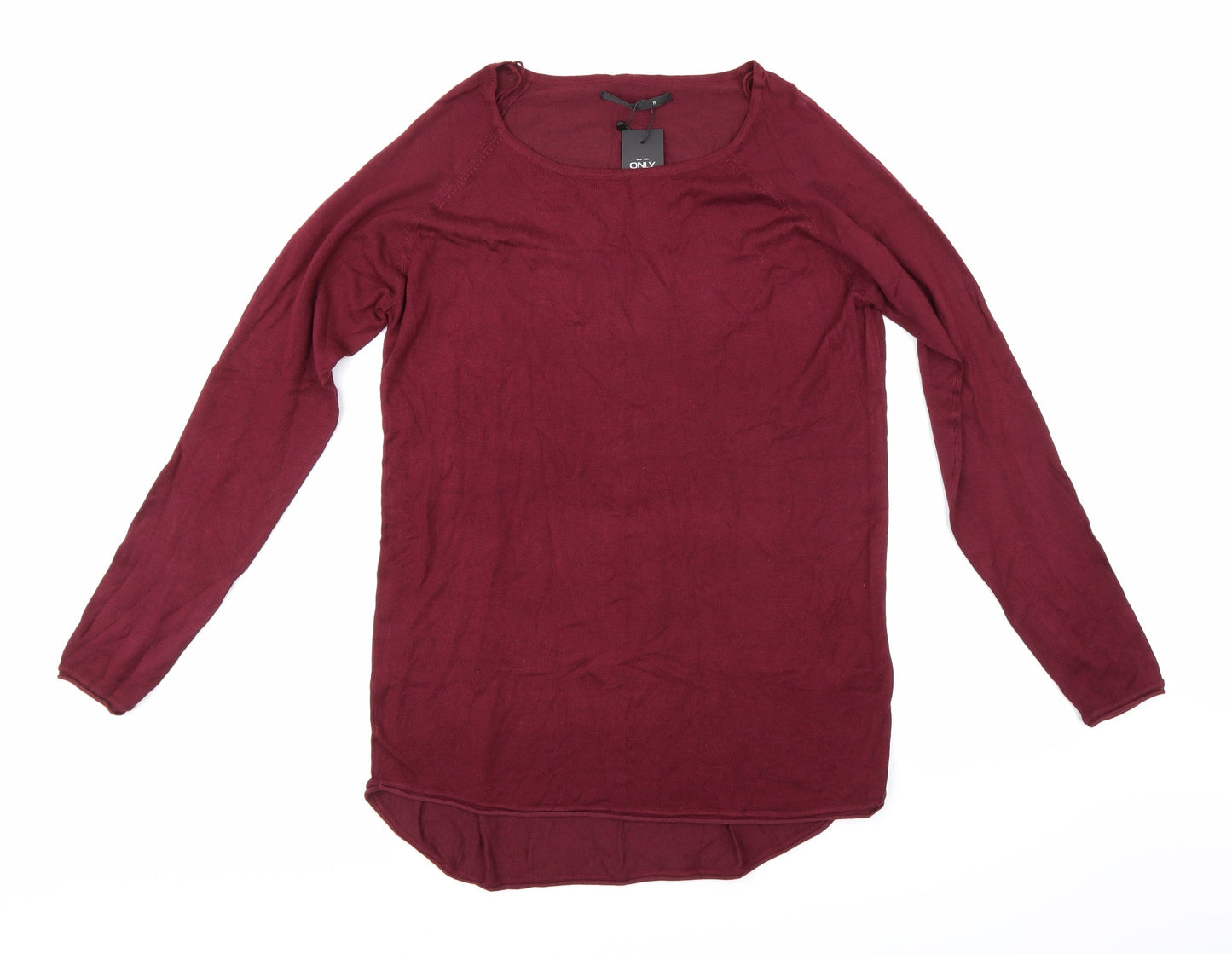 Only Mens Purple  Knit Pullover Jumper Size M
