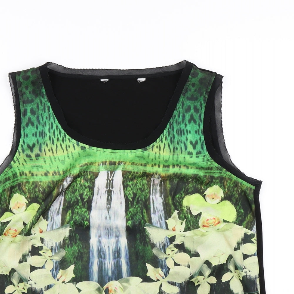 Preworn Womens Green   Basic Blouse Size M