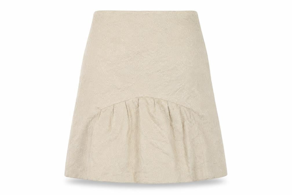 Carla Zampatti Womens Gold   A-Line Skirt Size 8