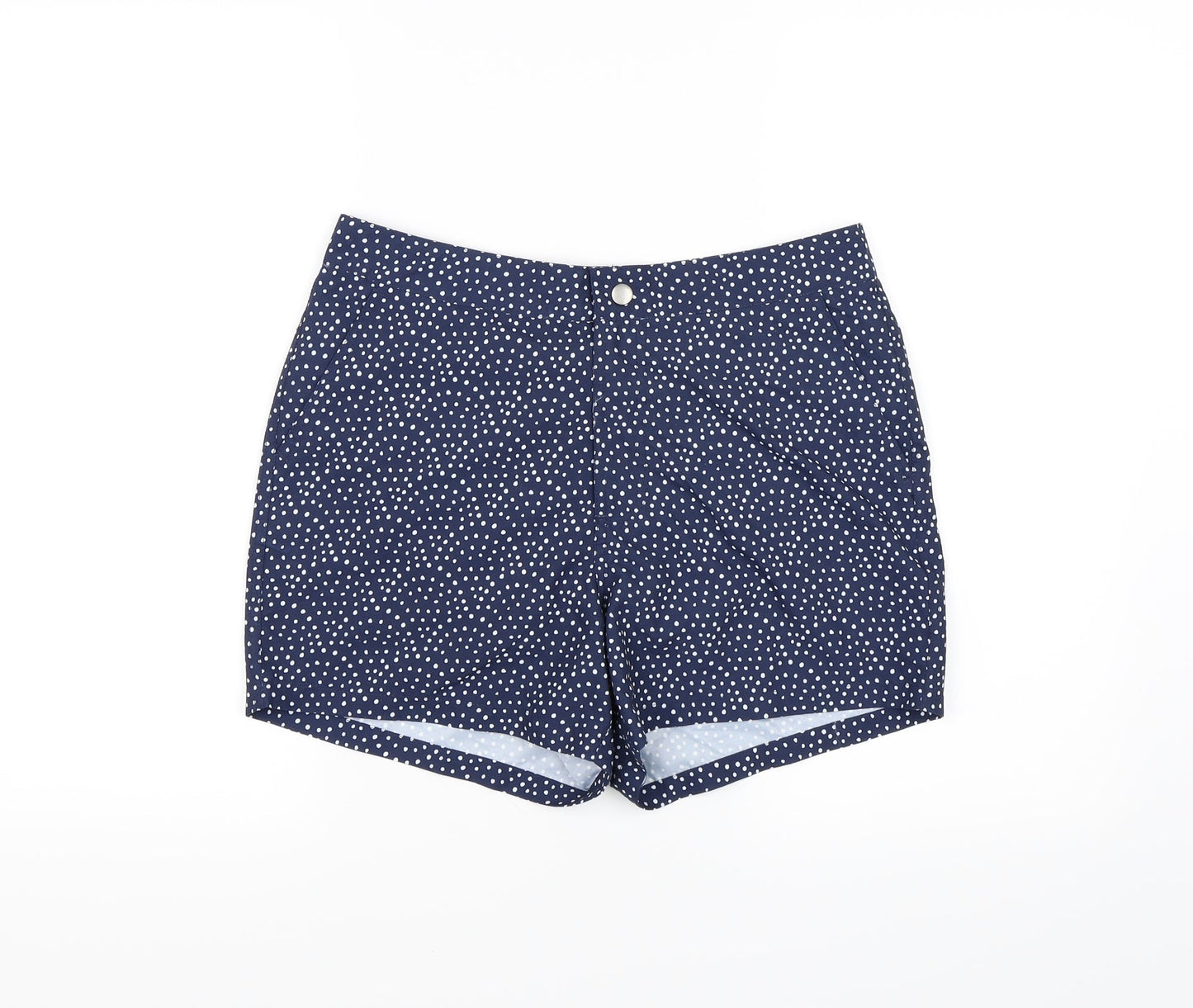 ASOS Womens Blue Polka Dot  Chino Shorts Size S