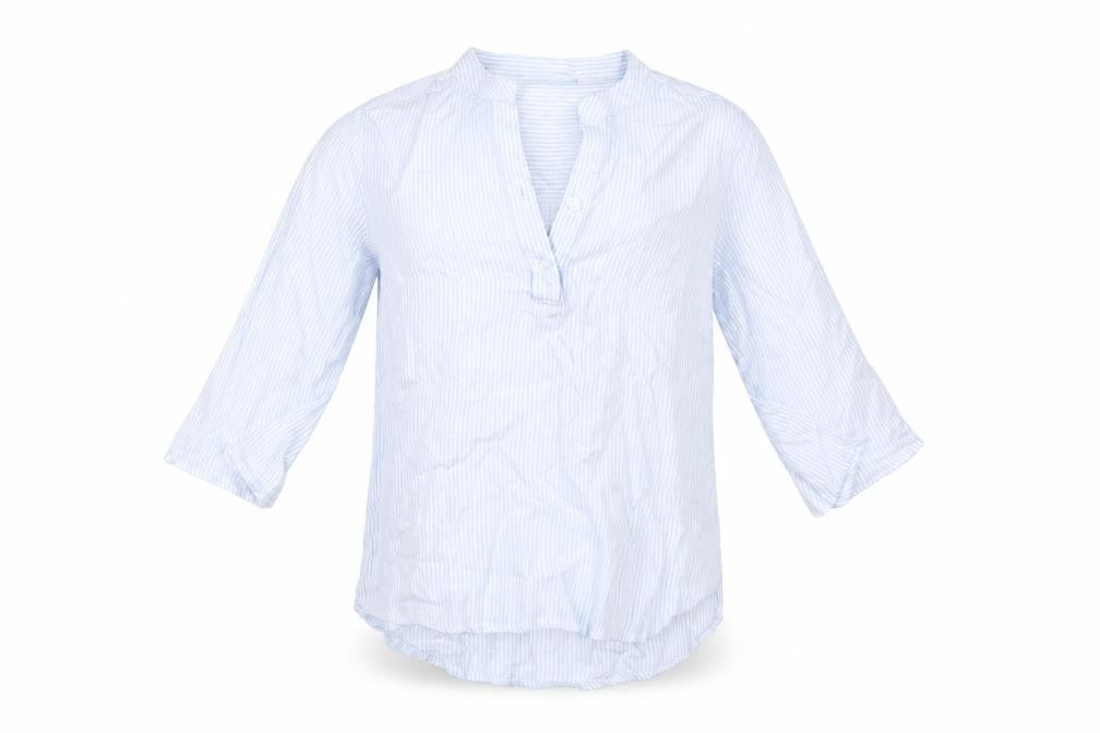 H&M Girls Blue Striped  Tunic Button-Up Size 9 Years