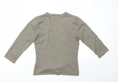 Back view of Principles women’s green jumper, size UK 8
