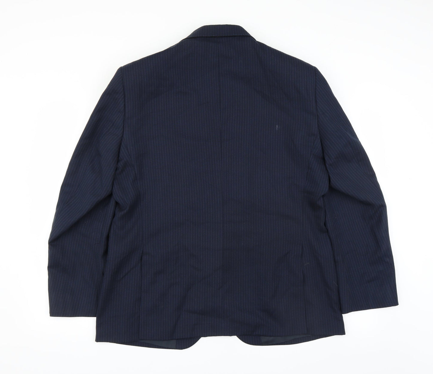 Marks and Spencer Mens Blue Striped  Jacket Suit Jacket Size 42