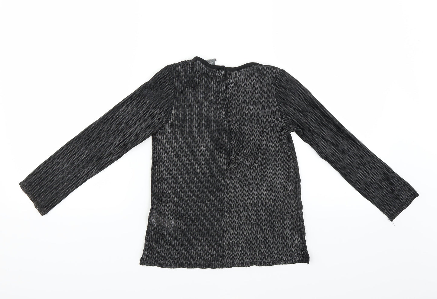 TJX Girls Black   Basic T-Shirt Size 5-6 Years