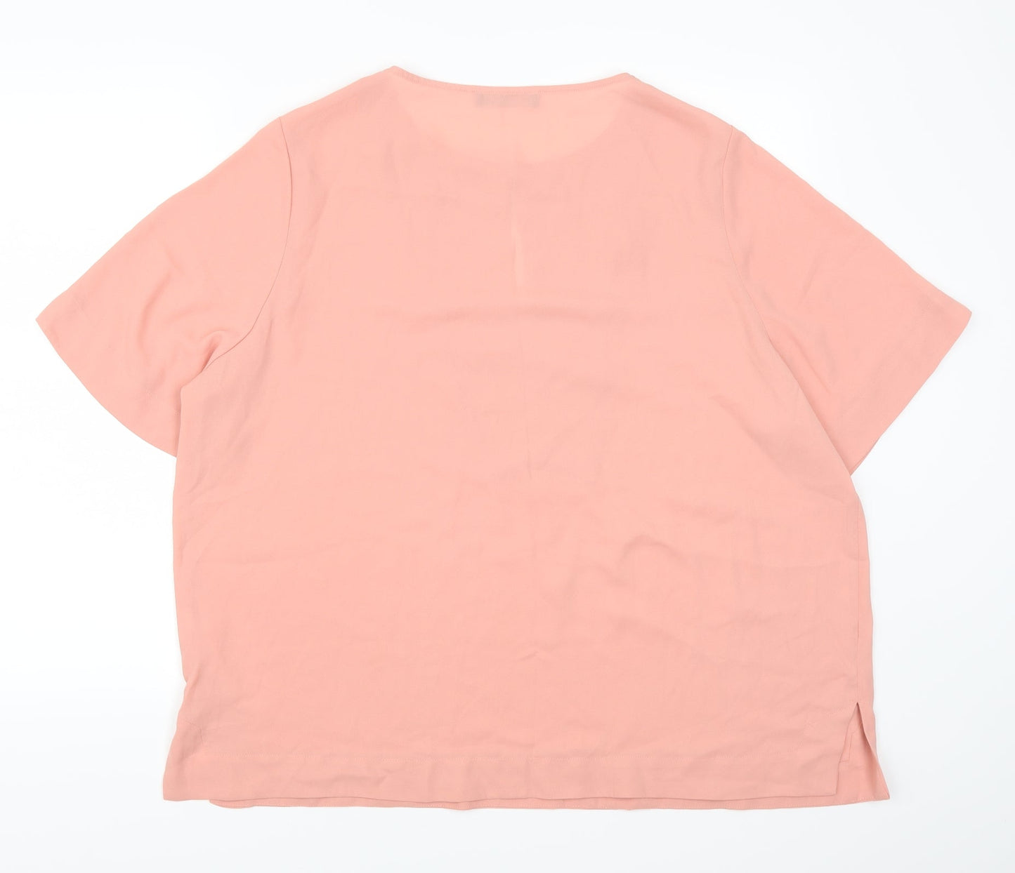 Marks and Spencer Womens Pink   Basic T-Shirt Size 20