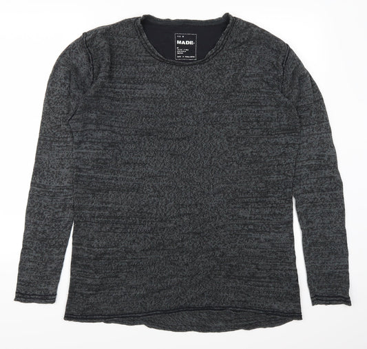 Made Mens Grey   Pullover Jumper Size S