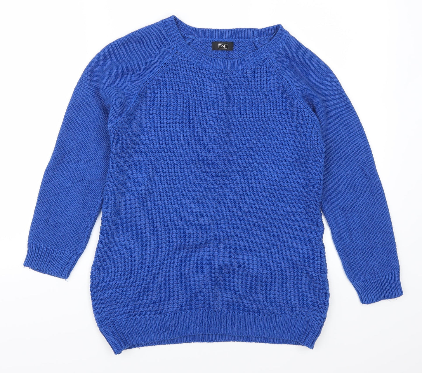 F&F Womens Blue   Pullover Jumper Size 8