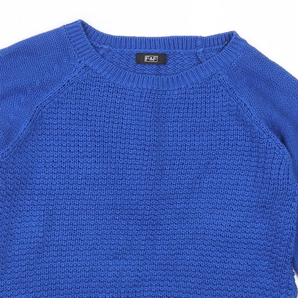 F&F Womens Blue   Pullover Jumper Size 8