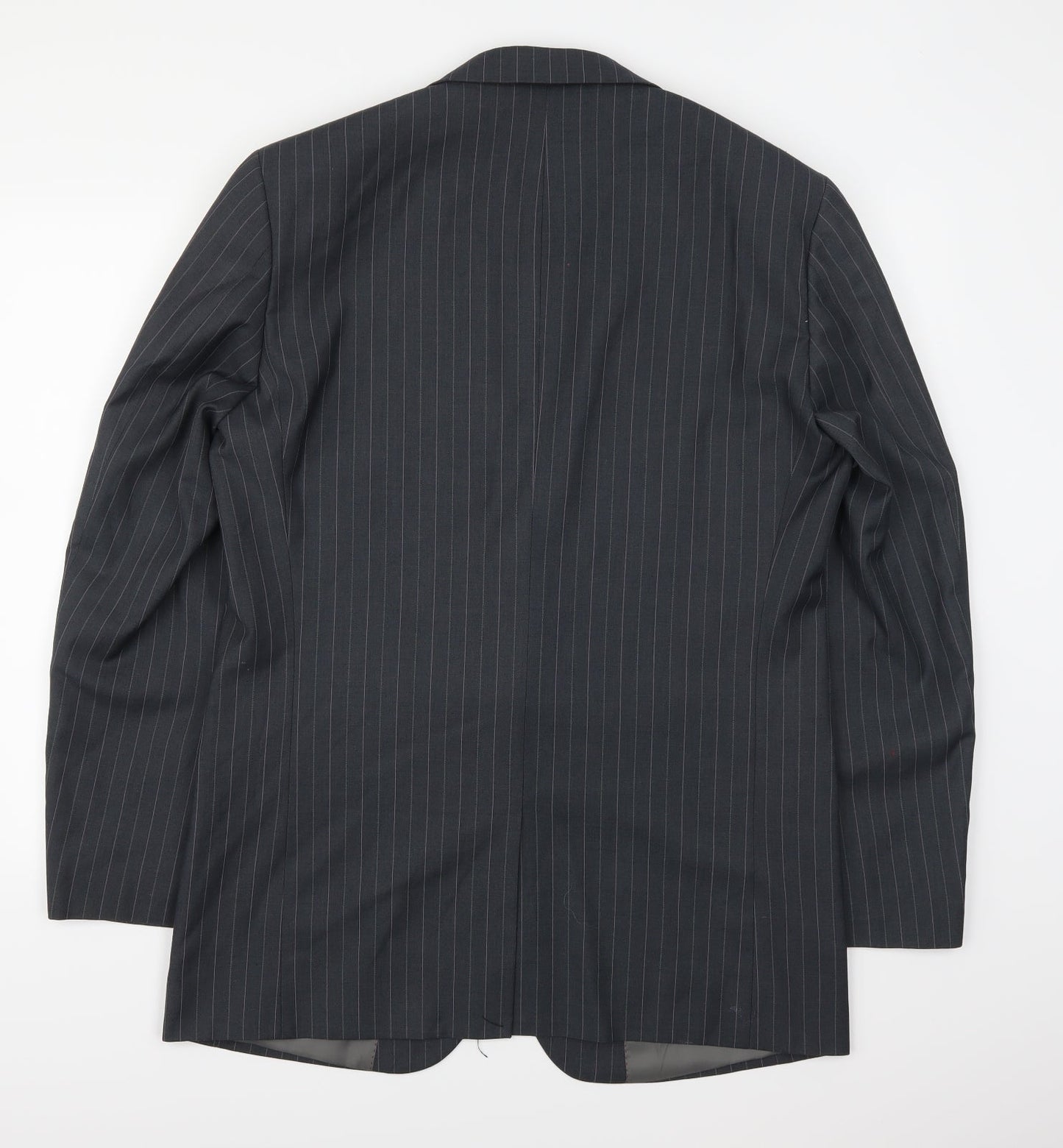 Joseph Baur Mens Grey Striped  Jacket Suit Jacket Size 40