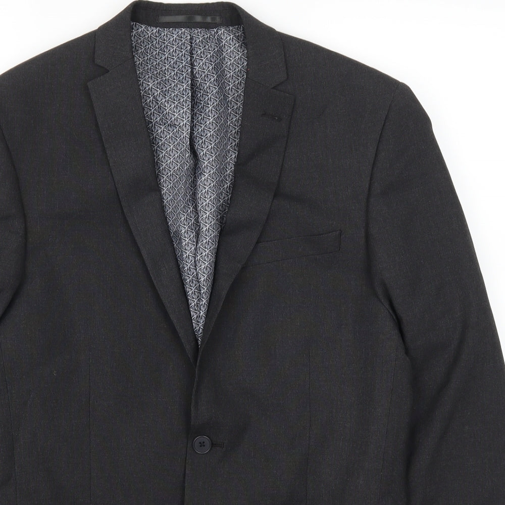 Red Herring Mens Grey   Jacket Suit Jacket Size 38