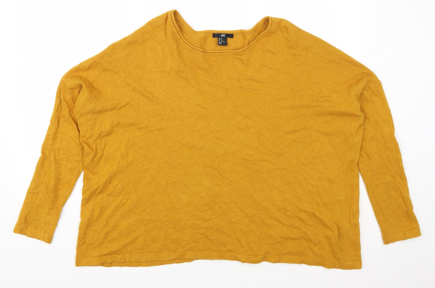 H&M Womens Orange   Pullover Jumper Size M