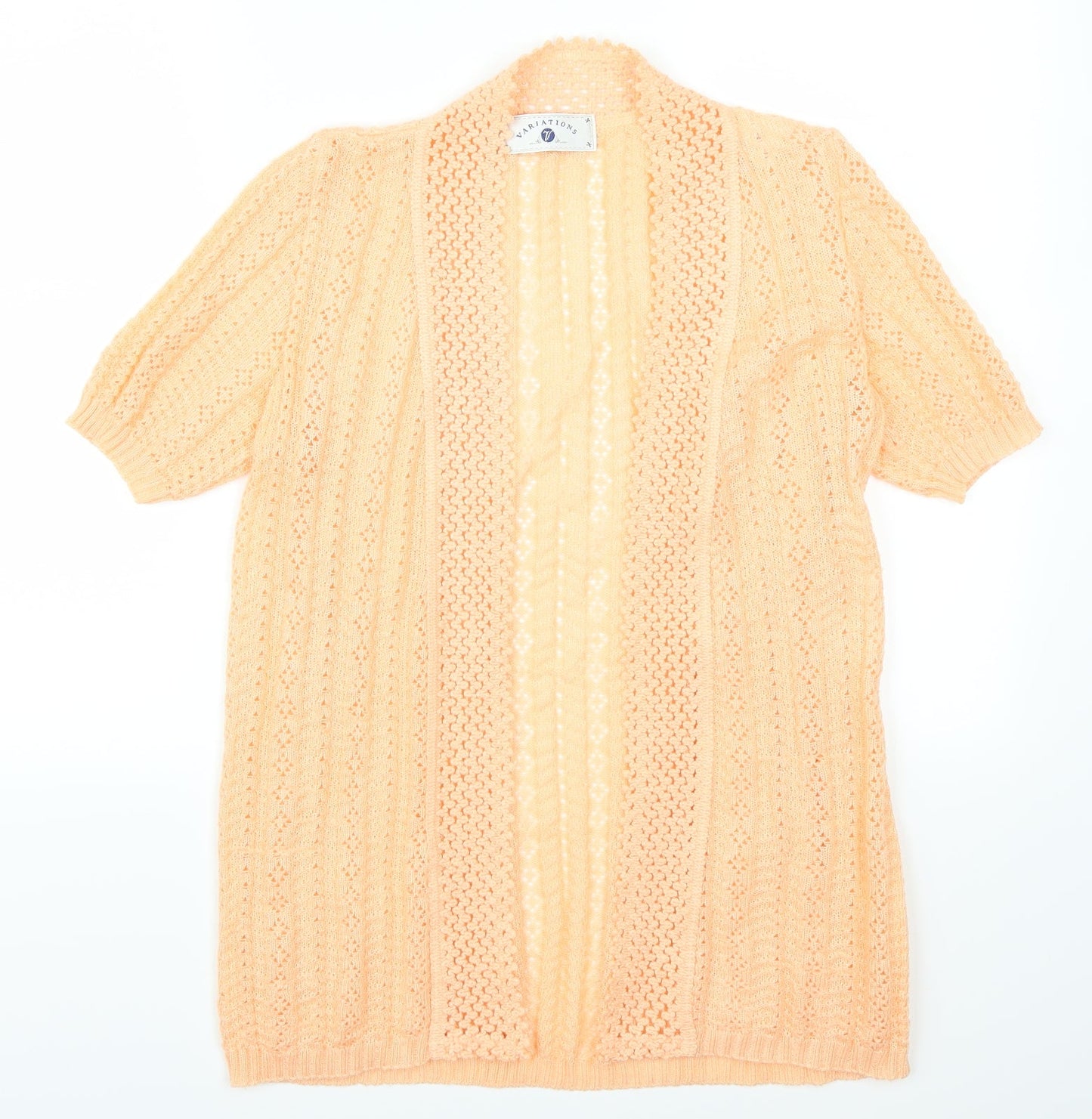 Variations Womens Orange   Cardigan Jumper Size 12