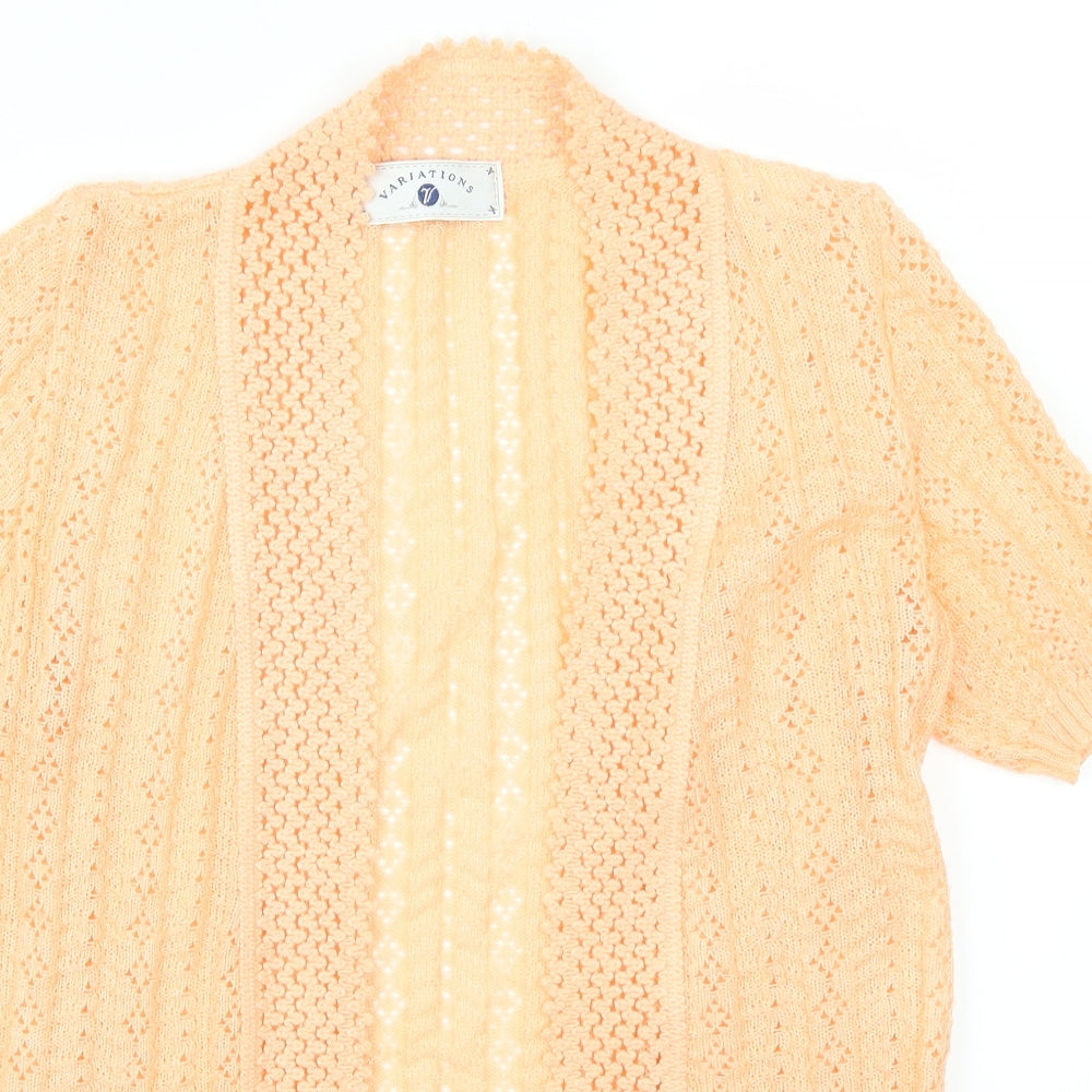Variations Womens Orange   Cardigan Jumper Size 12