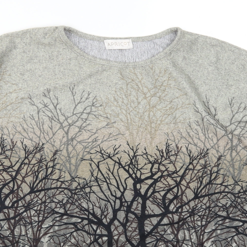 Aricot Womens Grey   Pullover Sweatshirt Size 8  - Trees
