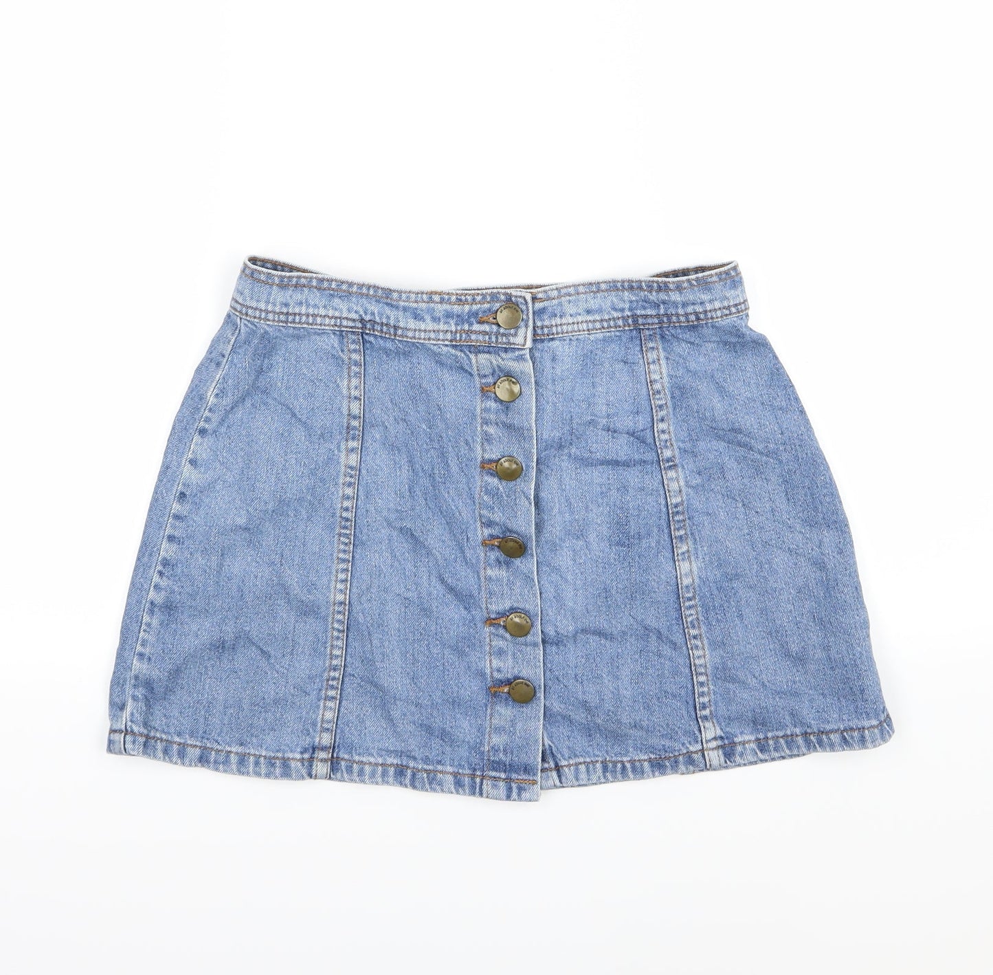 All About Eve Womens Blue  Denim A-Line Skirt Size 8