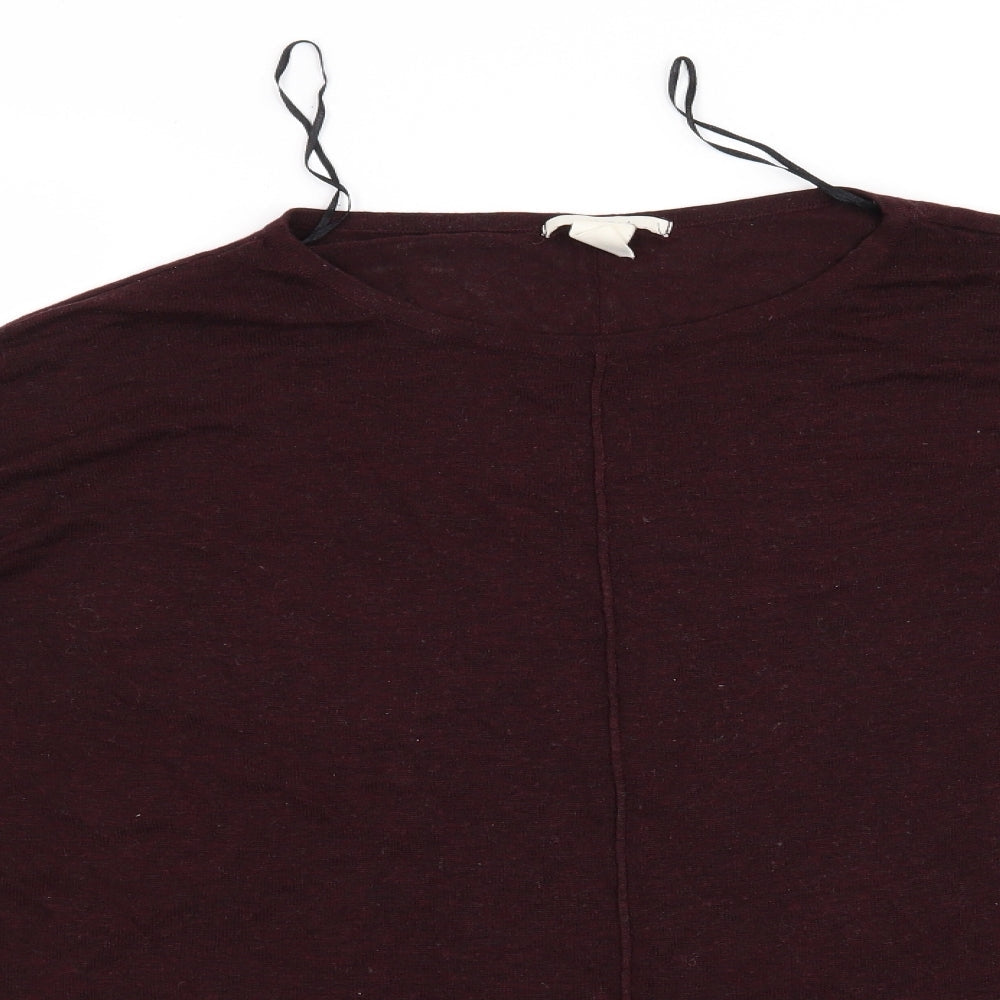 H&M Womens Red   Pullover Jumper Size S