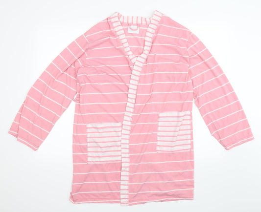 Matalan Womens Pink Striped  Babydoll Robe Size 10