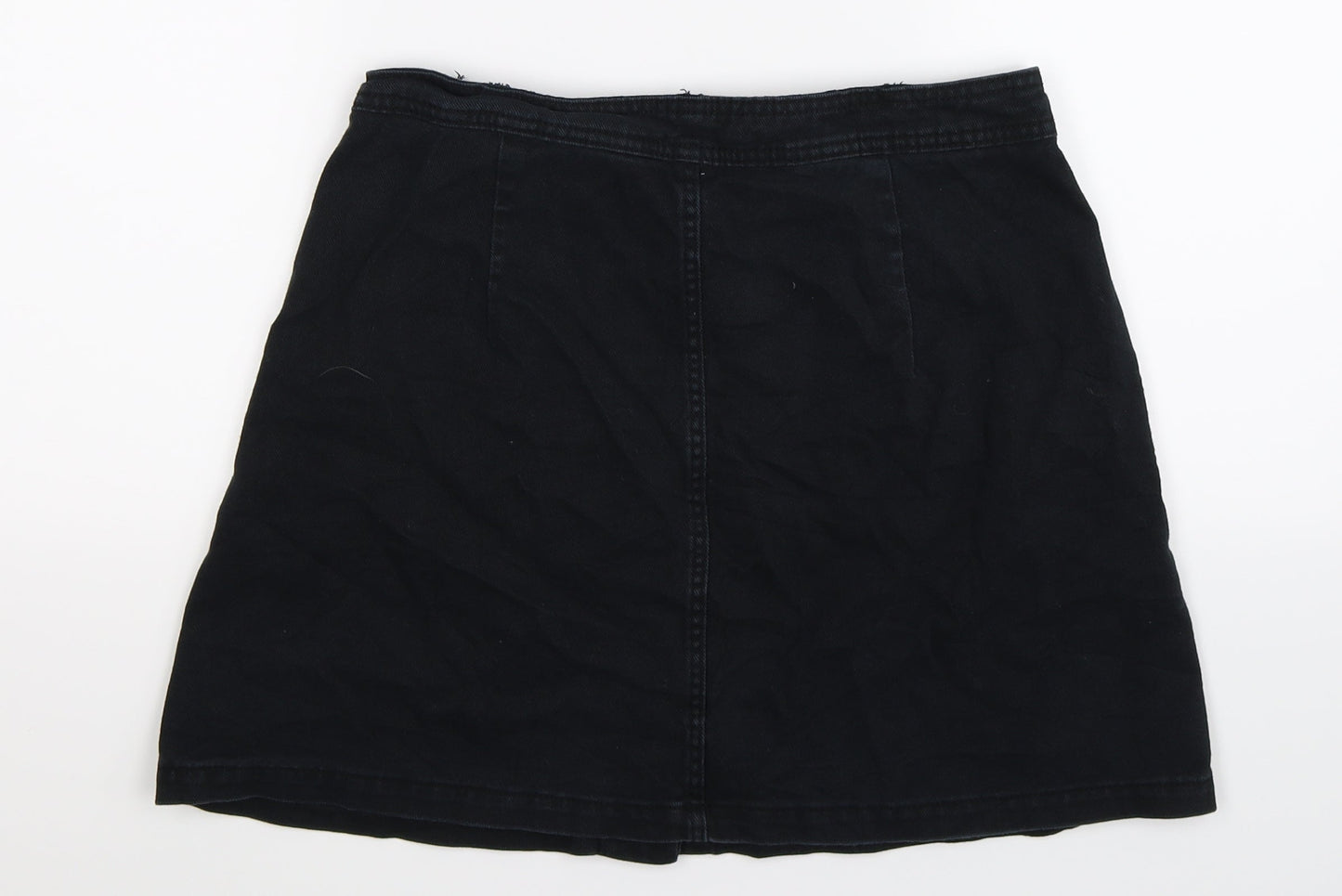 Divided Womens Blue  Denim A-Line Skirt Size 8