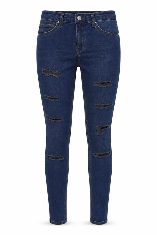 Topshop Womens Blue  Denim Jegging Jeans Size 8 L34 in