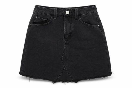 Denim Co Womens Black  Denim A-Line Skirt Size 6