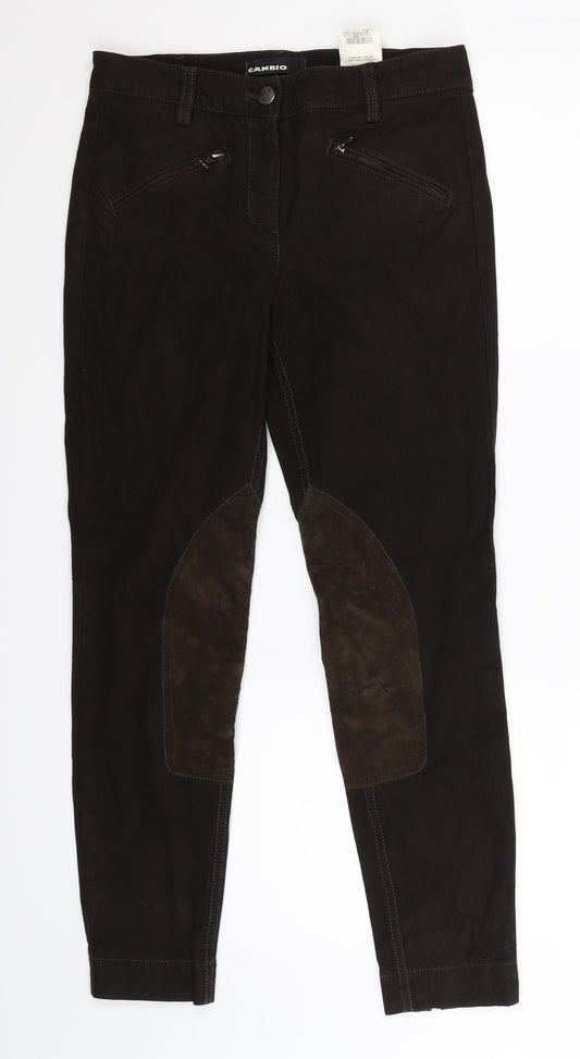 Cambio Womens Black  Denim Skinny Jeans Size 8 L27 in