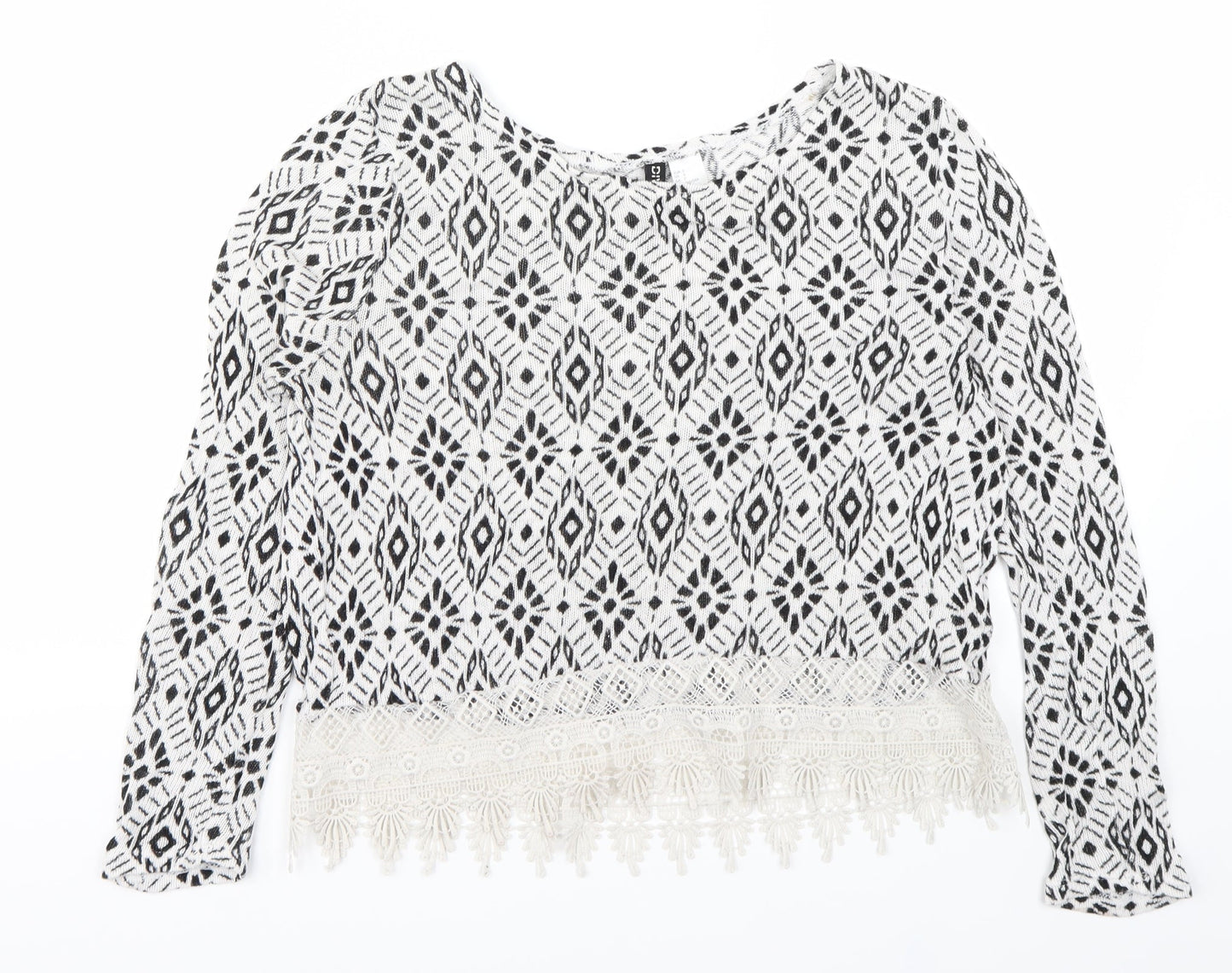 Divided by H&M Womens White   Pullover Jumper Size S