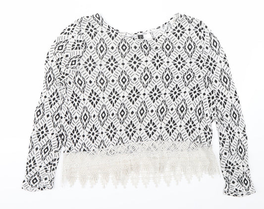 Divided by H&M Womens White   Pullover Jumper Size S