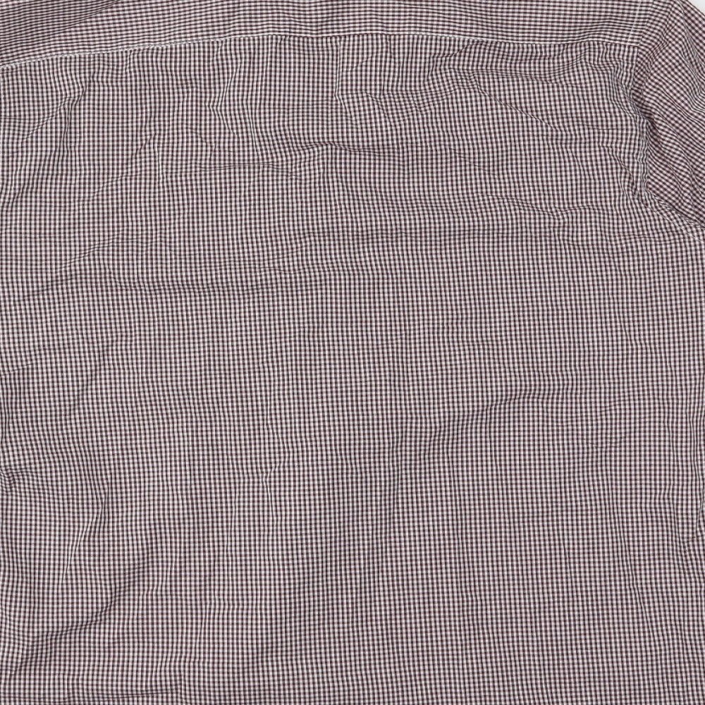 Primark Mens Red Check   Button-Up Size 16
