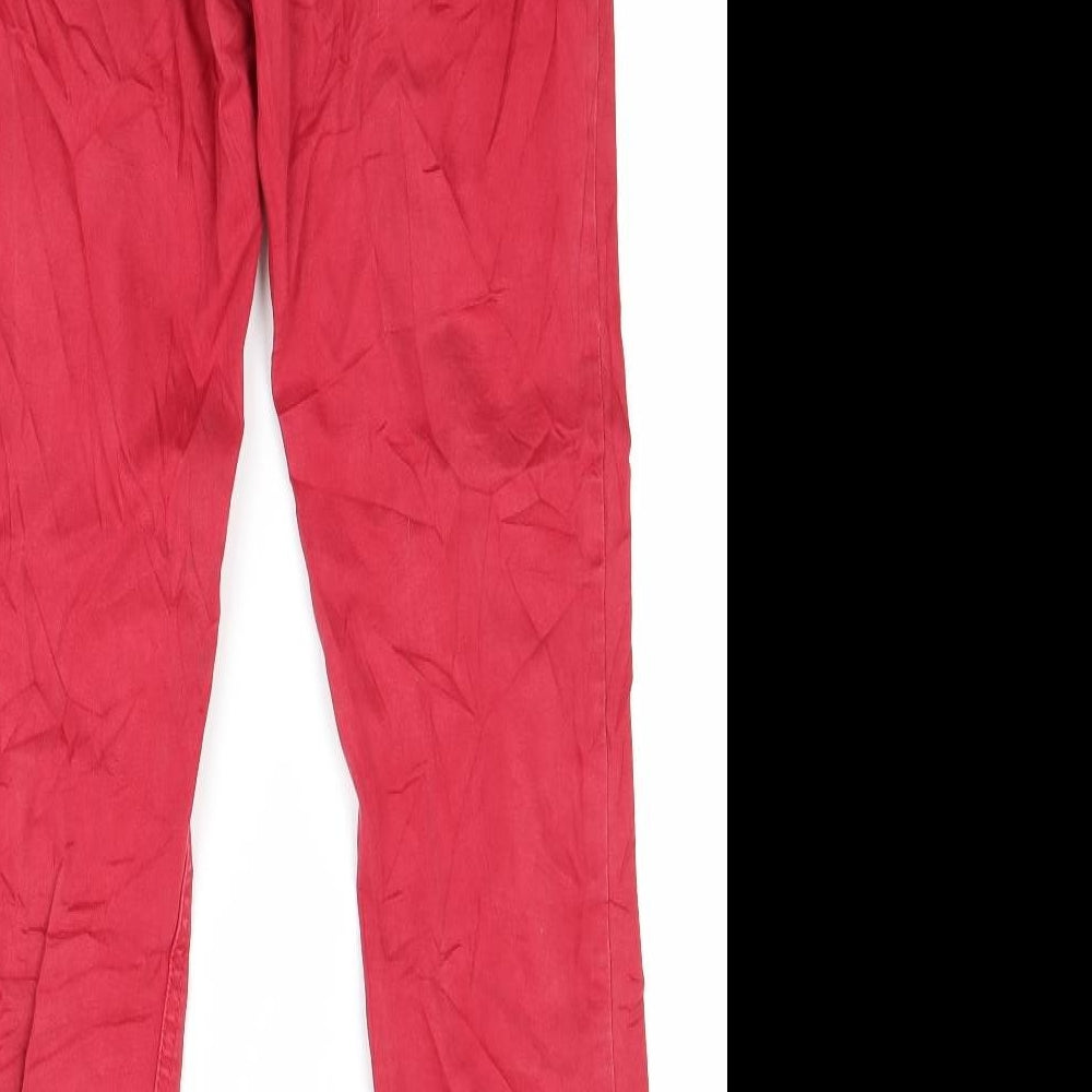Marks and Spencer Womens Red  Denim Flared Jeans Size 10 L28 in