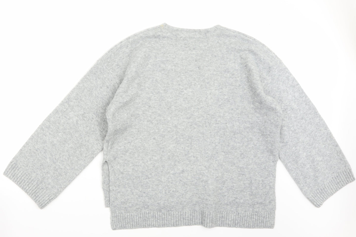 H&M Womens Grey   Pullover Jumper Size M