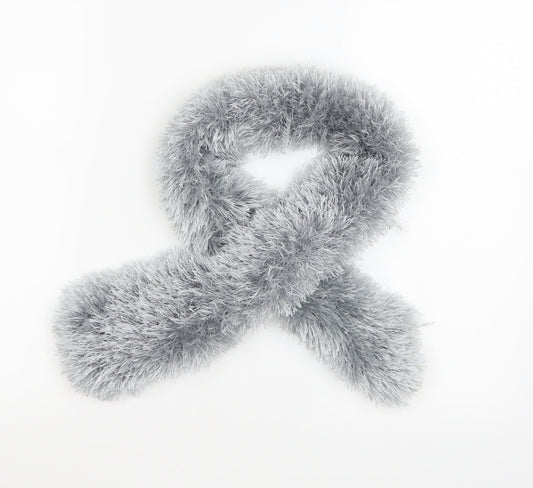 Preworn Womens Silver  Knit  Scarf