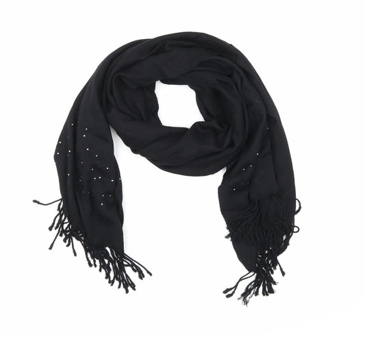 Preworn Womens Black  Knit  Scarf