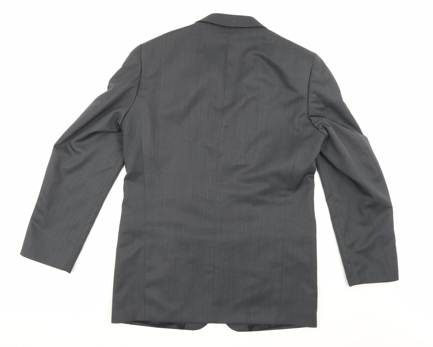 Zantos Mens Grey  Rayon Jacket Suit Jacket Size 40
