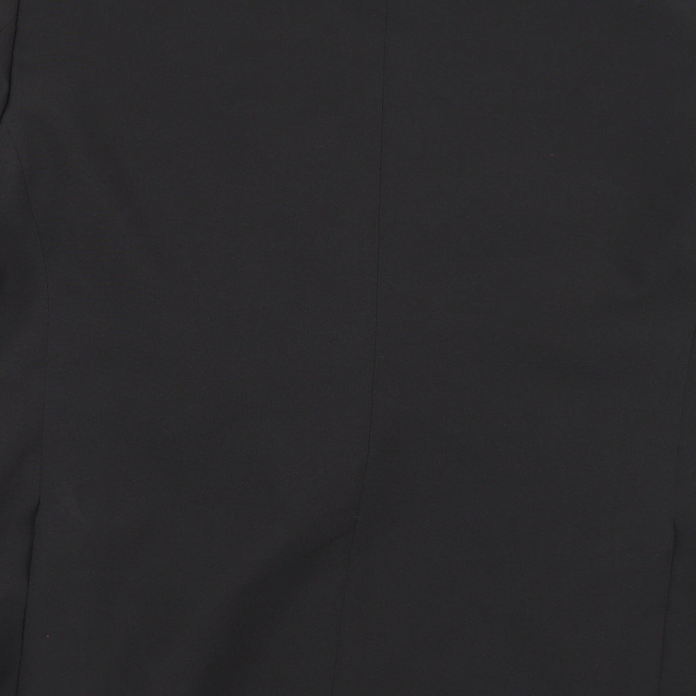 Charlton Gray  Mens Black  Rayon Jacket Suit Jacket Size 46