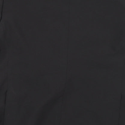 Brand and care label for Charlton Gray men’s black rayon jacket suit jacket, size 46