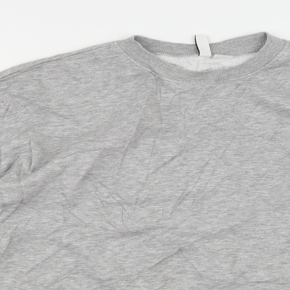 Divided by H&M Womens Grey  Jersey Pullover Sweatshirt Size M