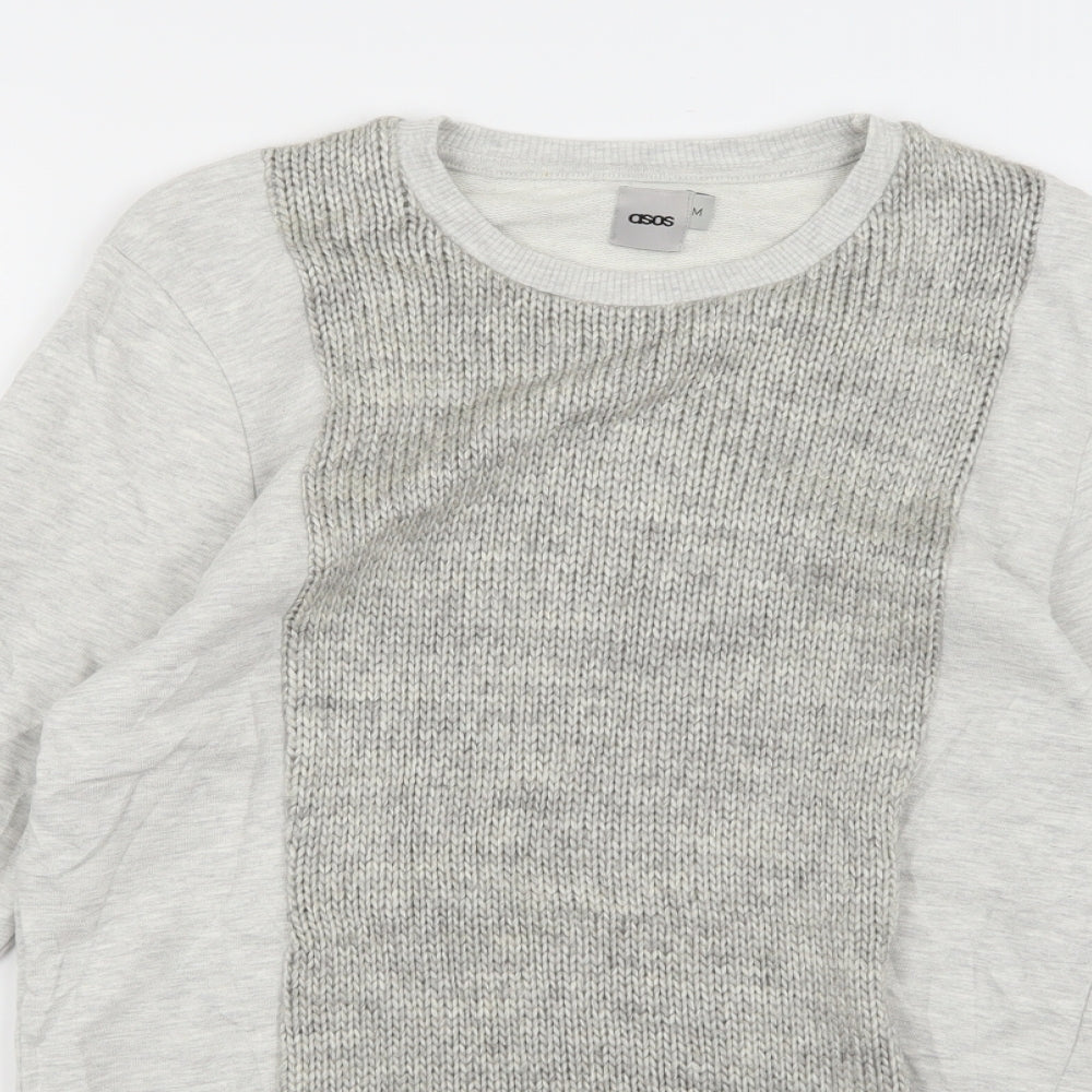 ASOS Mens Grey   Pullover Sweatshirt Size M