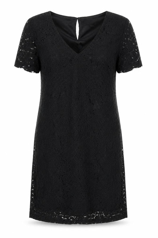 Dorothy Perkins Womens Black Floral  A-Line  Size 6