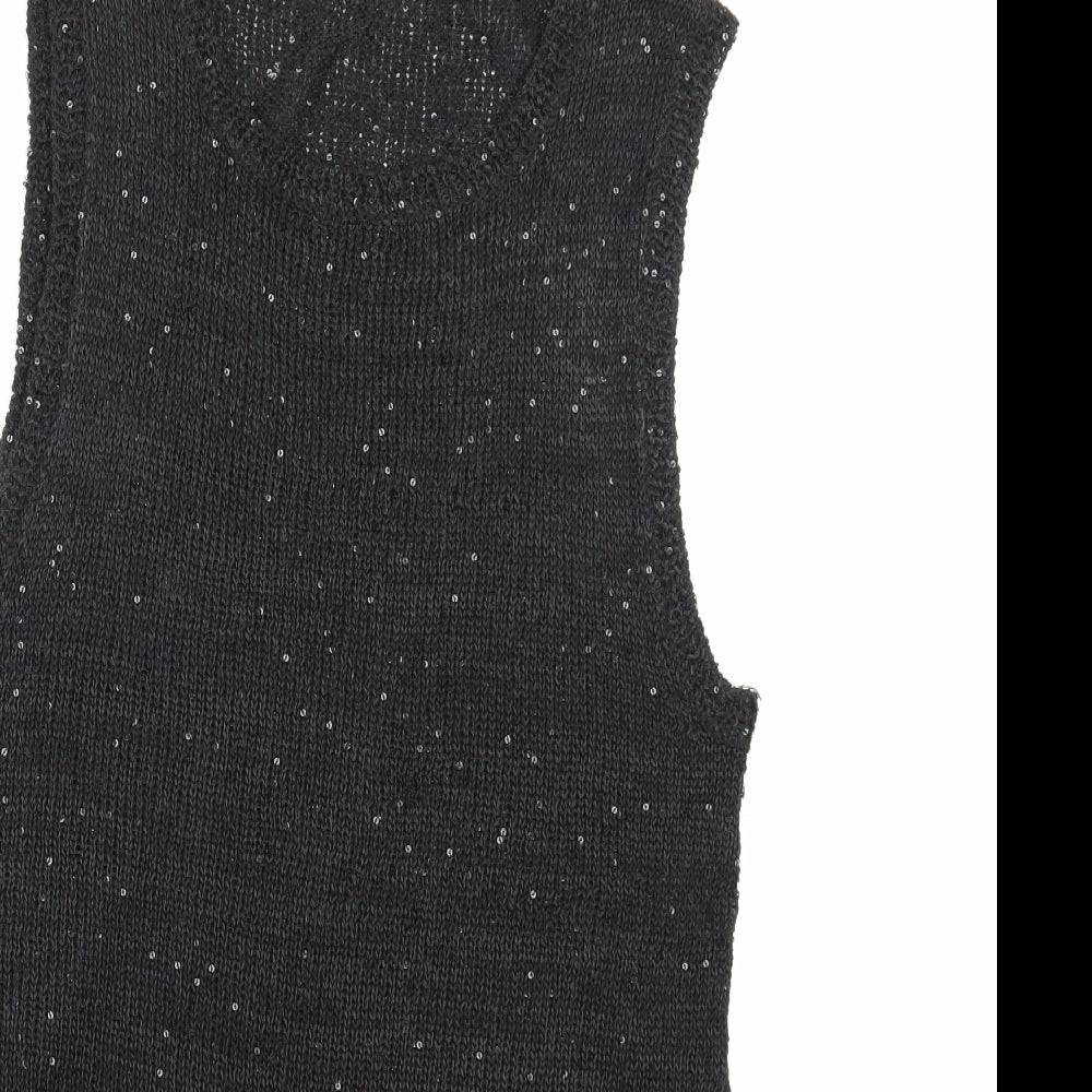 Preworn Womens Black   Basic Tank Size 10