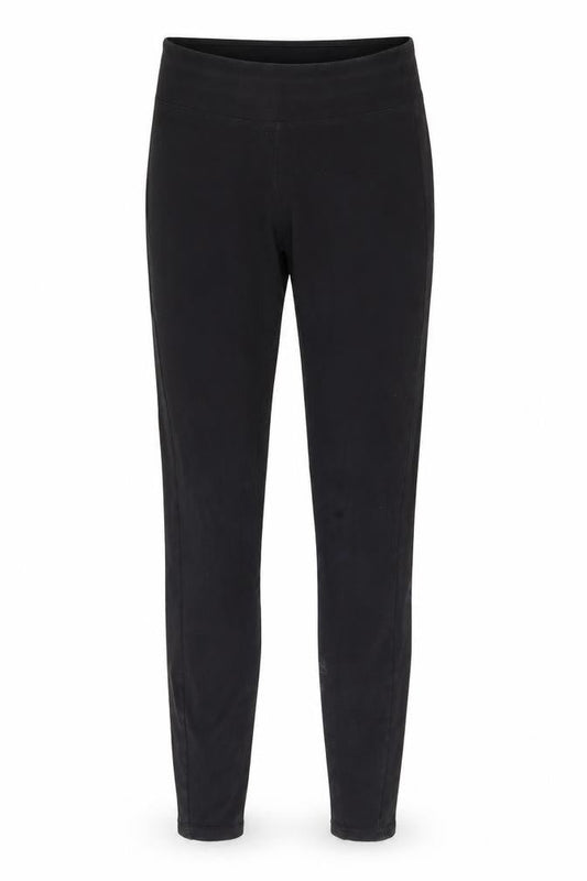 Front view of New Look women’s black jogger leggings, size UK 8, 25-inch leg