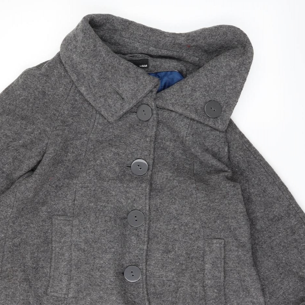 H&M Womens Grey   Jacket  Size 10