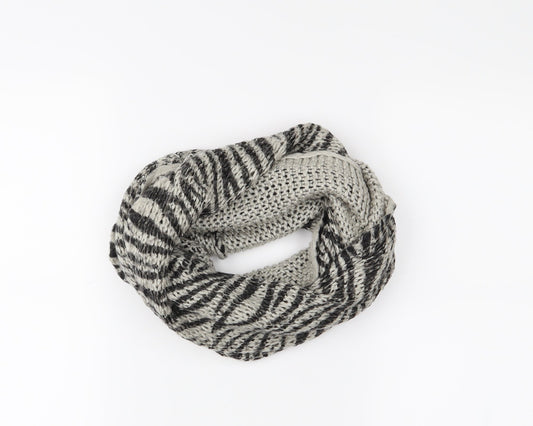 Preworn Womens Grey Animal Print   Scarf
