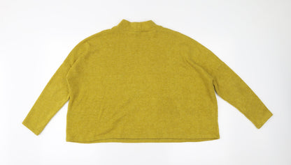 Back view of H&M women’s yellow jumper, size S