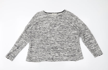 Additional front view of Marks & Spencer women’s white jumper, size UK 18
