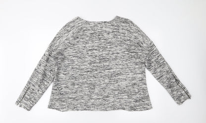 Back view of Marks & Spencer women’s white jumper, size UK 18
