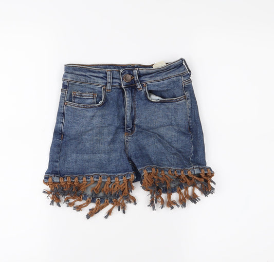 tiffany & tomato Womens Blue   Hot Pants Shorts Size 8