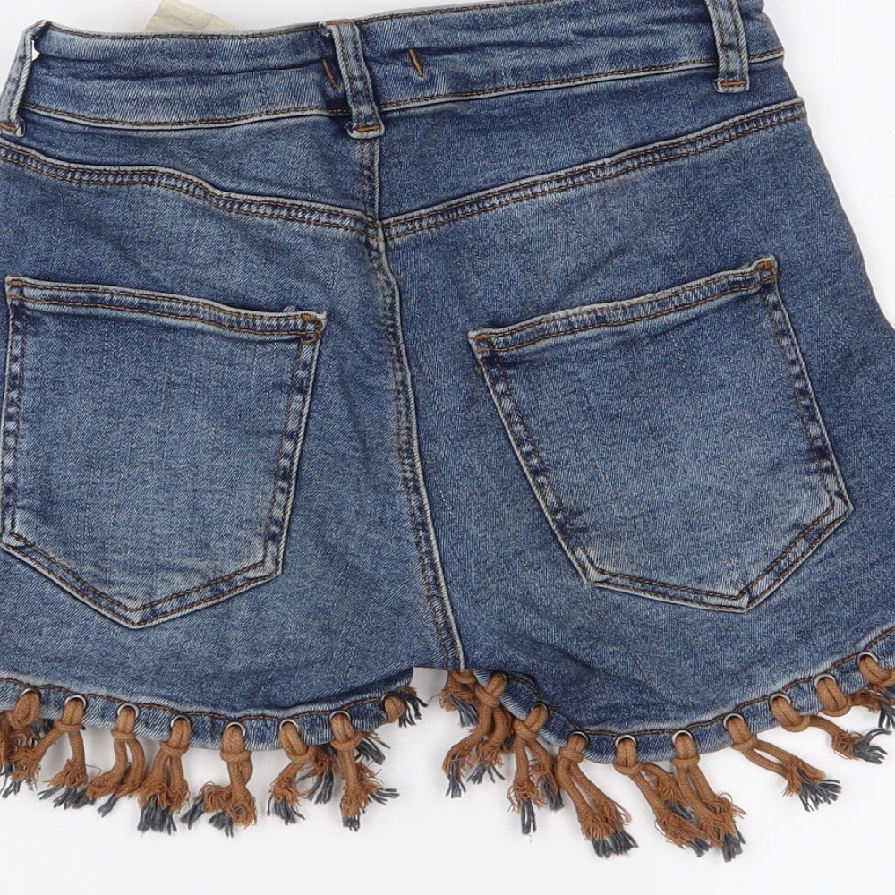 tiffany & tomato Womens Blue   Hot Pants Shorts Size 8